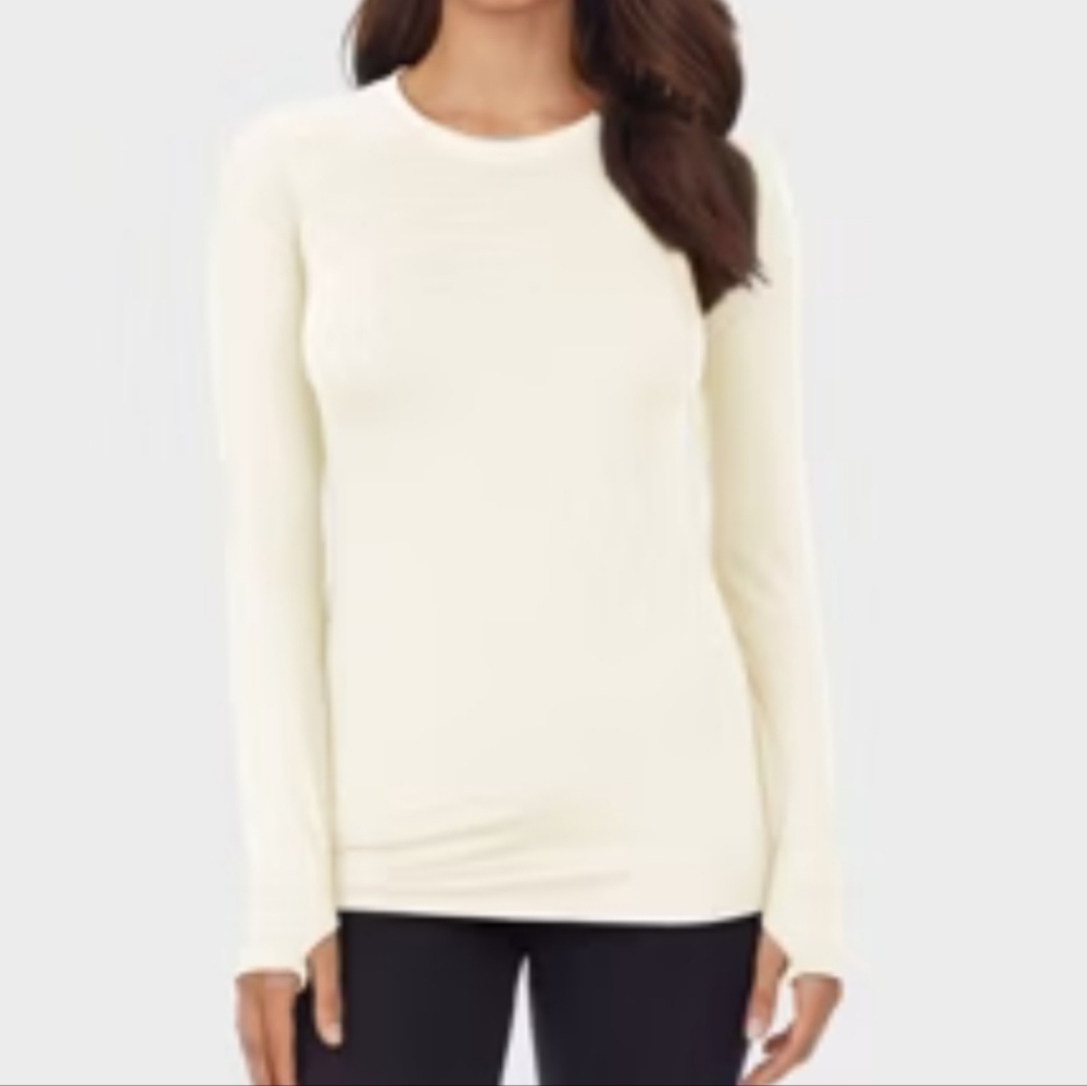 Cuddl Duds Warm Essentials Active Long Sleeve Crewneck Top